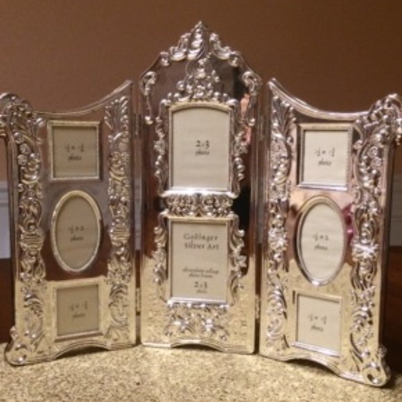 NIB Vintage Godinger Silverplated Collage Photo Frame - Picture 2 of 16